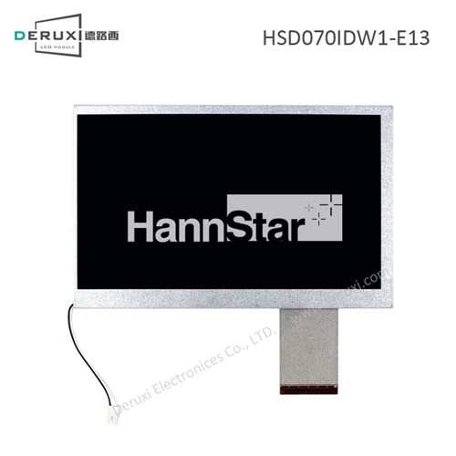 RGB ×480 LCD Screen Display Panel 500:1 7inch HSD070IDW1-E13 For HannStar 800 